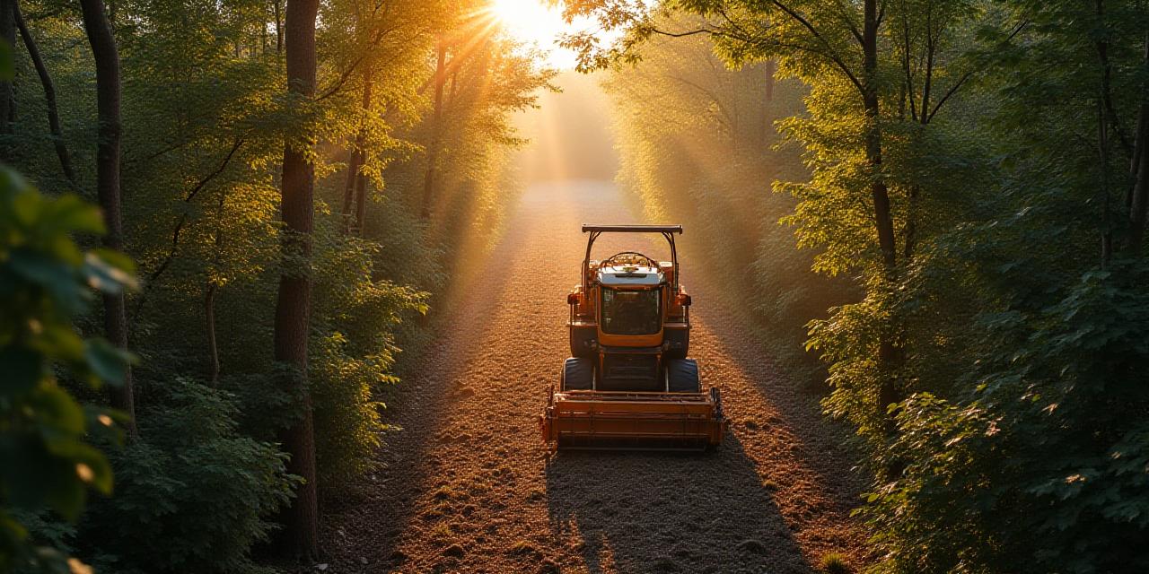 Профессиональная лесозаготовка в итальянском лесу
